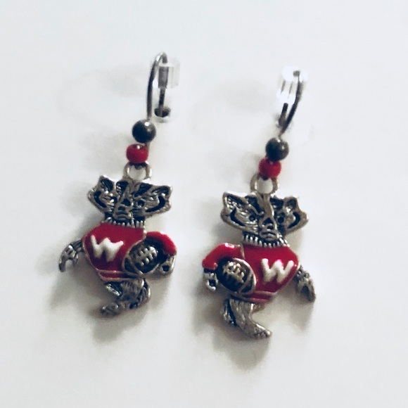 Jewelry - Wisconsin Badgers Game Day Earrings